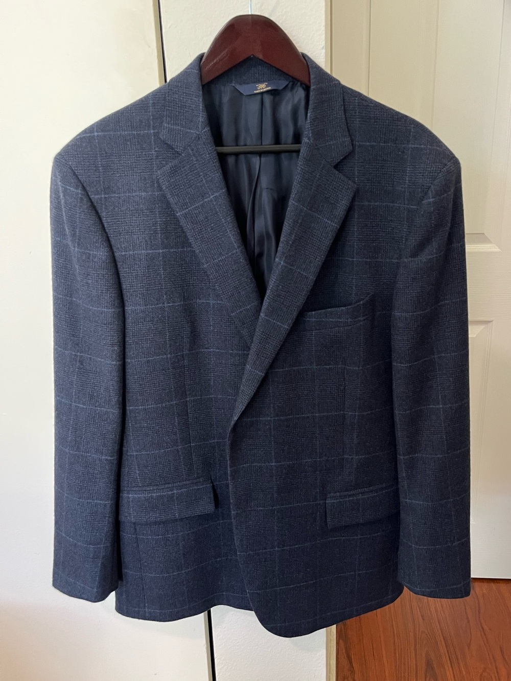 Brooks Brothers Navy Windowpane Sport Coat